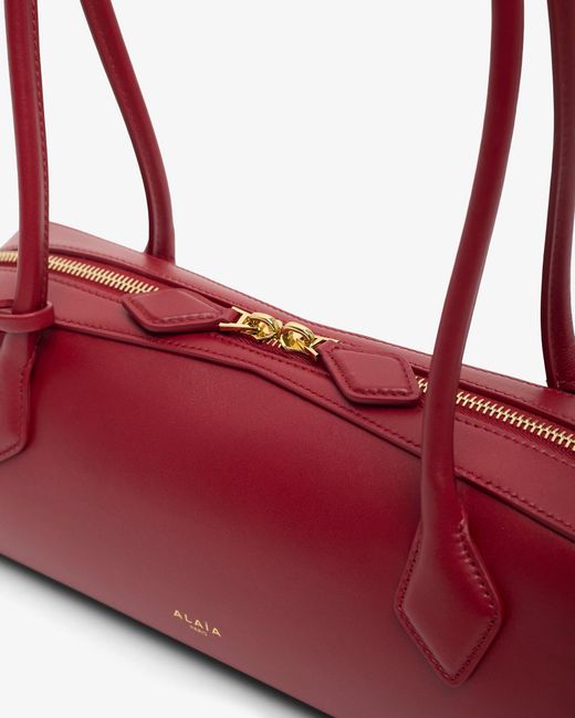 Alaïa Le Teckel Medium Red Smooth Leather Bag