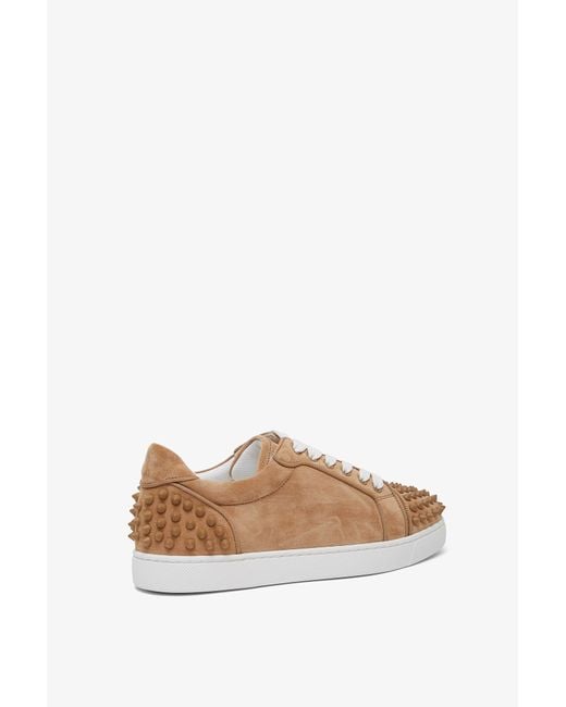 Christian Louboutin Multicolor Vieira 2 Beige Suede Sneakers