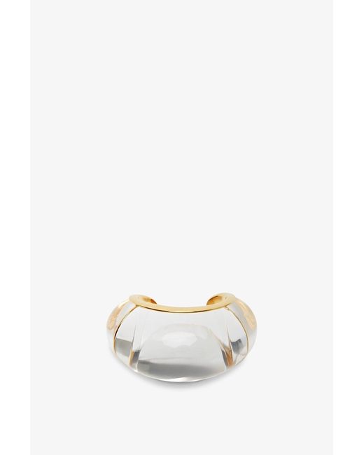 Alaïa White Bubble Transparent Cuff