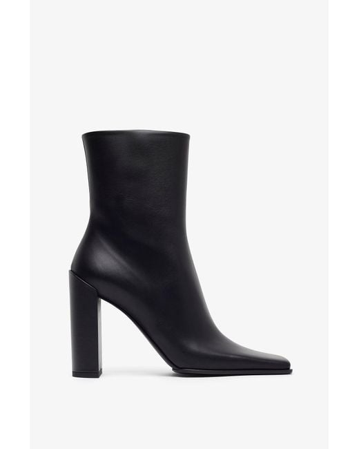 Alaïa Square 90 Black Ankle Boots