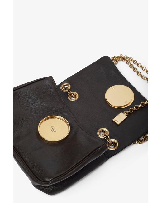 Chloé Black Chloe Heritage Dark Brown Shoulder Bag