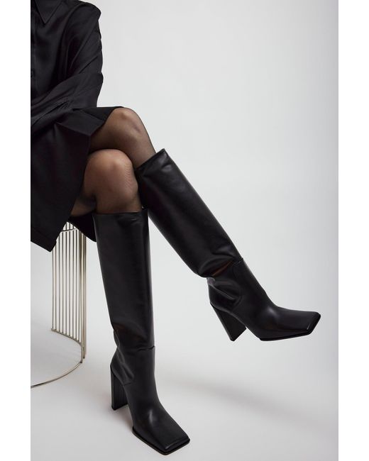 Alaïa Square 90 Black High Boots