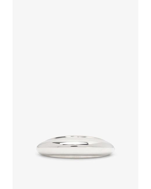 Alaïa White Medium Hair Jewel Silver