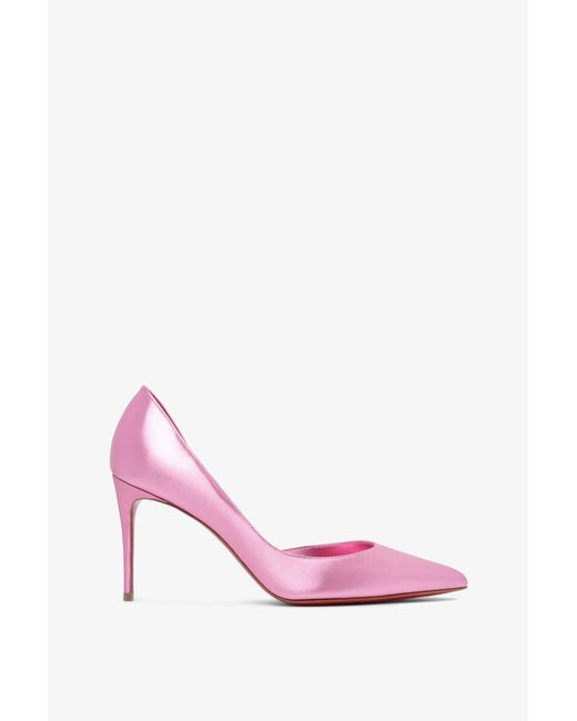 Christian Louboutin Iriza 85 Pink Metallic Pumps