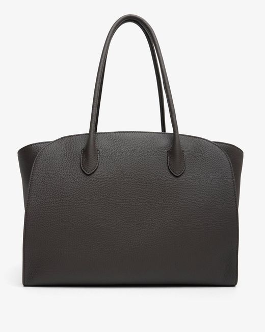 The Row Black Marlo 14 Walnut Bag