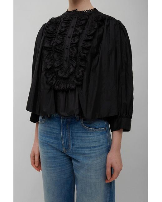Chloé Black Lace Blouse