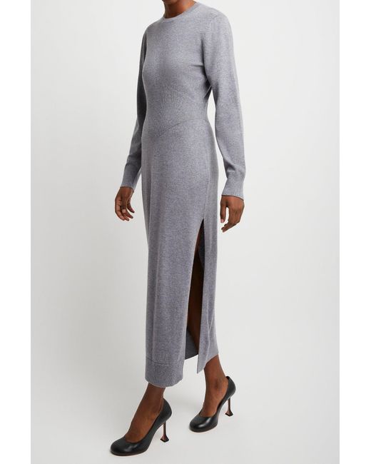 Givenchy Gray Open Back Long Dress
