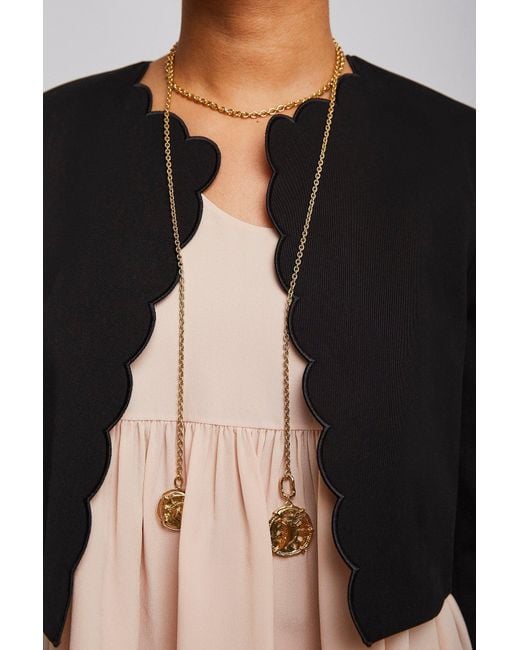 Chloé Multicolor Vintage Gold Charms Necklace