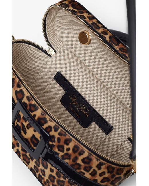 Roger Vivier Multicolor Belle Vivier Vanity Leopard Mini Bag