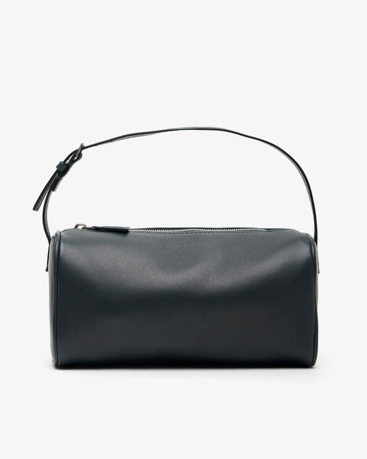 The Row Black 90's Dark Green Small Grain Leather Bag