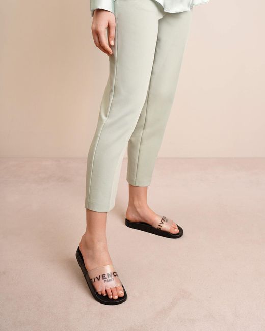 givenchy paris black slides