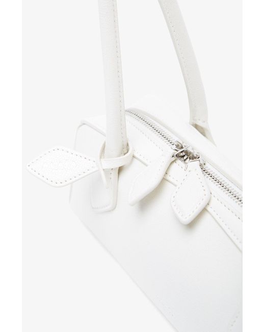 Alaïa Multicolor Le Teckel Small White Leather Bag