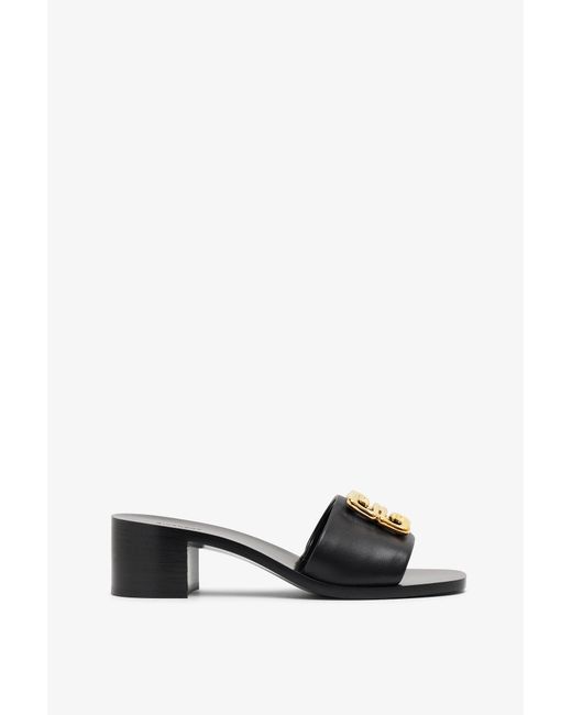 Givenchy White 4g Black Mules