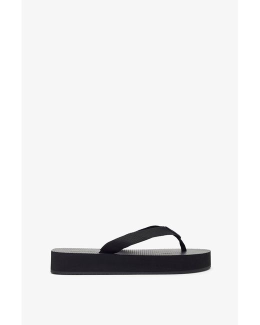 The Row White Dune Platform Sandals