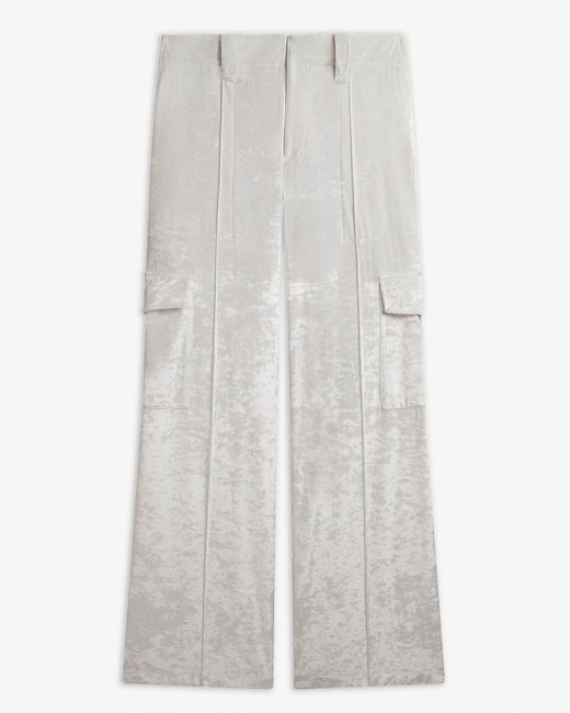 Phoebe Philo Liquid White Cargo Trousers