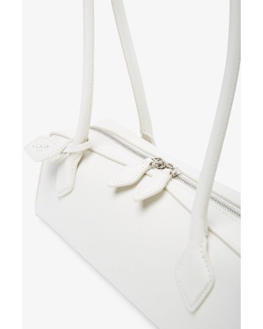 Alaïa White Le Teckel Medium Leather Bag