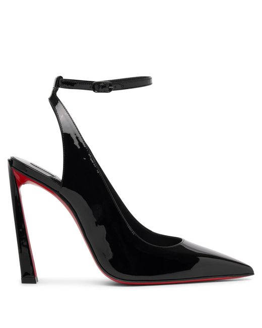 Christian Louboutin Condora 100 Patent Sling Pumps in Black | Lyst