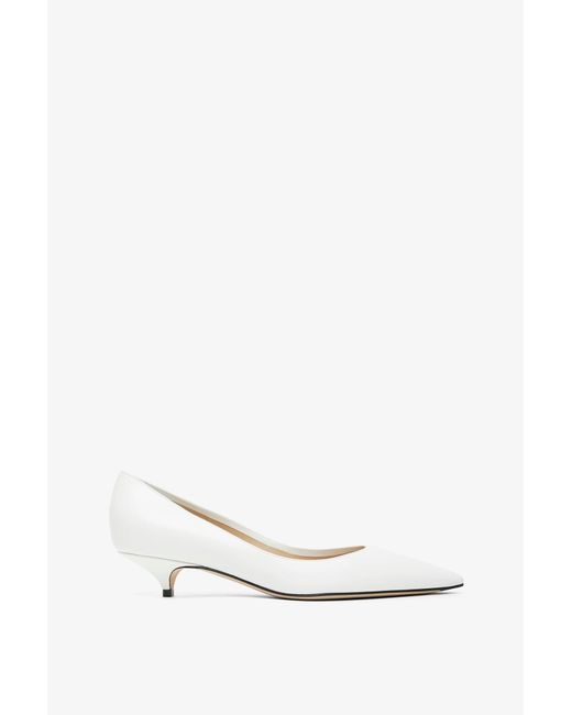The Row Liisa Kitten Two White Pumps