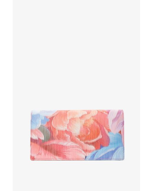 Christian Louboutin Pink Bettina Flower Satin Clutch
