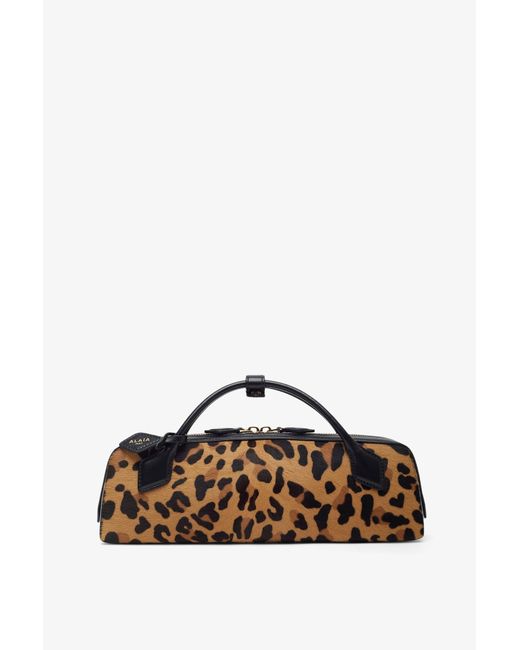 Alaïa Multicolor Le Teckel Leopard Brown Clutch