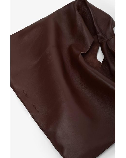 The Row Bindle Small Brown Leather Bag