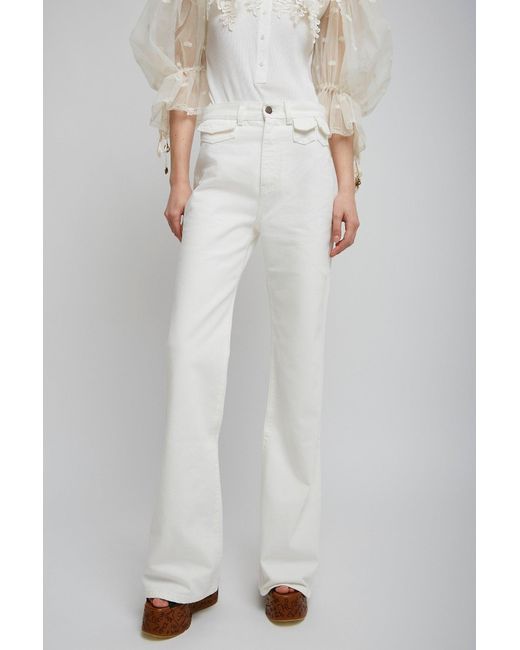 Chloé White Trousers