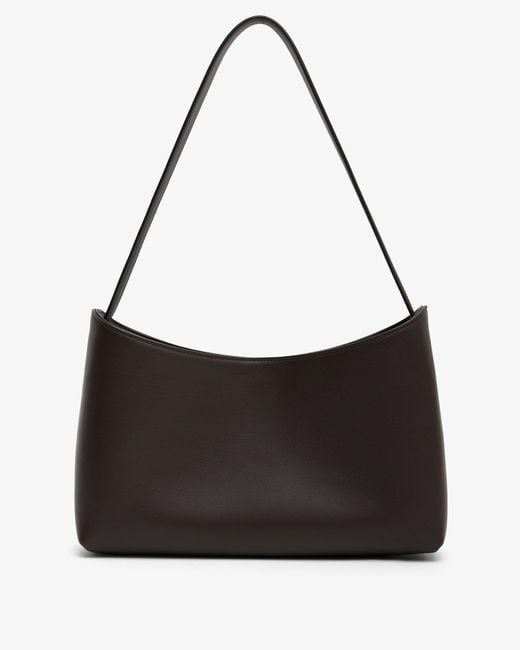 The Row Black Alma Baguette Dark Shoulder Bag