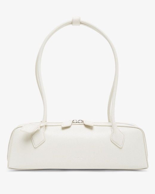 Alaïa White Le Teckel Medium Leather Bag