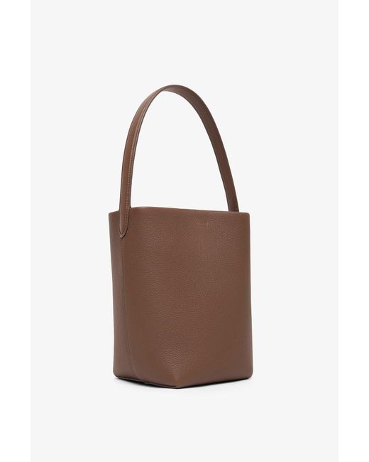 The Row Brown Small N/s Dark Olive Tote Bag