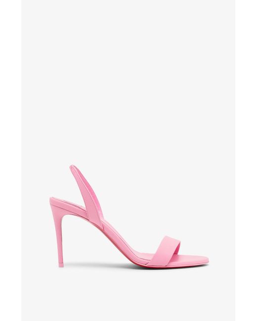 Christian Louboutin O Marylin 85 Pink Leather Sandals