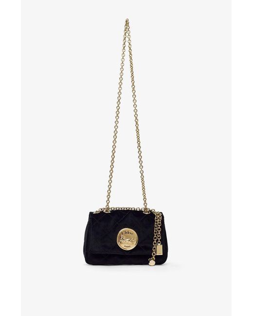 Chloé White Chloe Heritage Black Shoulder Bag