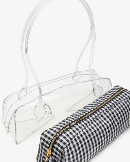 Alaïa Le Teckel Medium Black And White Bag