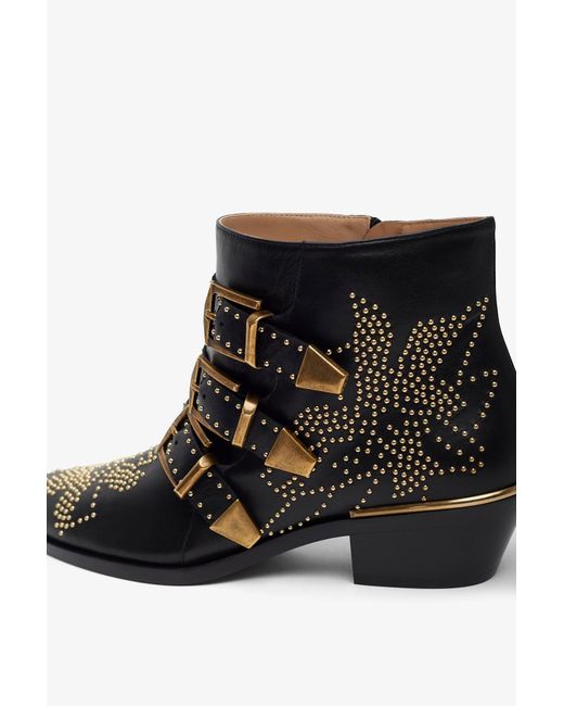 Chloé White Susan Black Boots