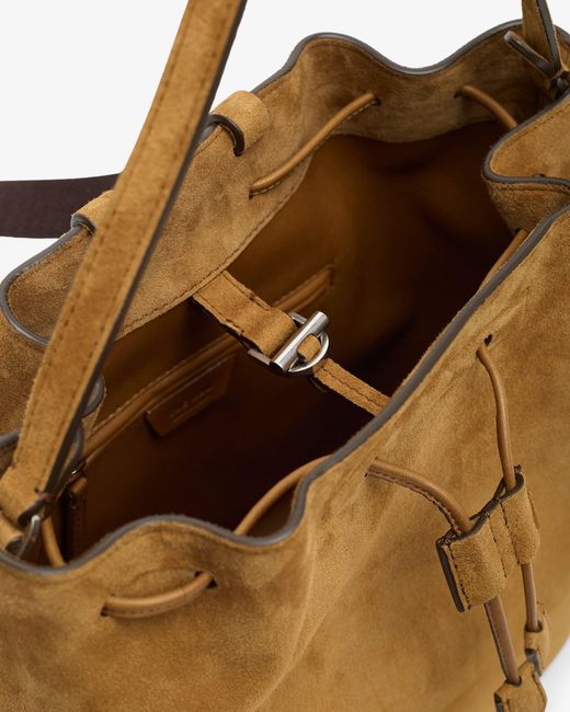 The Row Natural Backpack 9 Light Brown Suede Bag