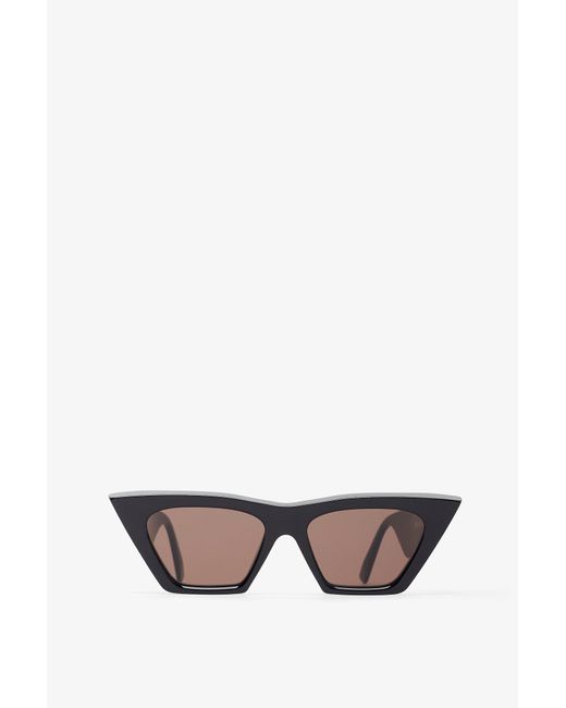 Phoebe Philo Multicolor Peak Black Sunglasses