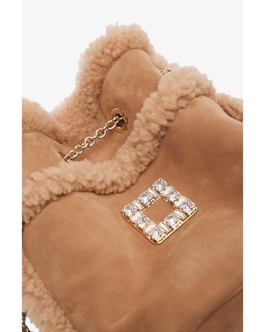 Roger Vivier Multicolor Tres Vivier Shearling Back Pack