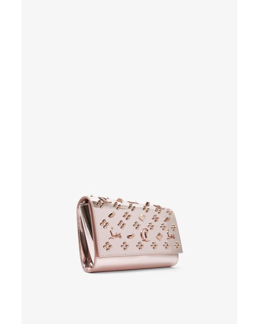 Christian Louboutin Pink Paloma Metallic Loubinthesky Clutch