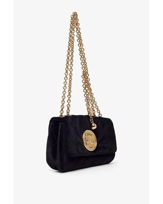 Chloé White Chloe Heritage Black Shoulder Bag