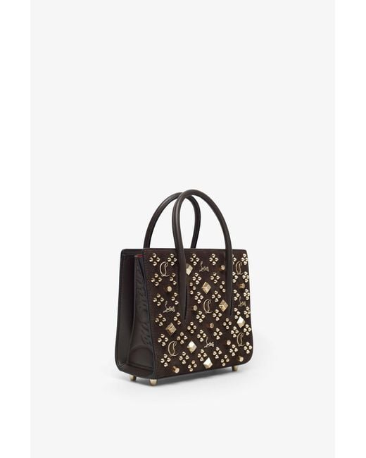 Christian Louboutin Multicolor Paloma S Mini Brown Bag