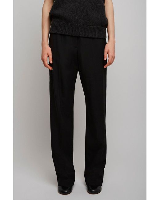 The Row Hiram Black Wool Pants