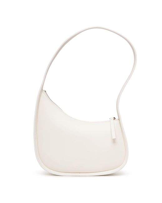The Row Half Moon Ivory Shoulder Bag in White | Lyst
