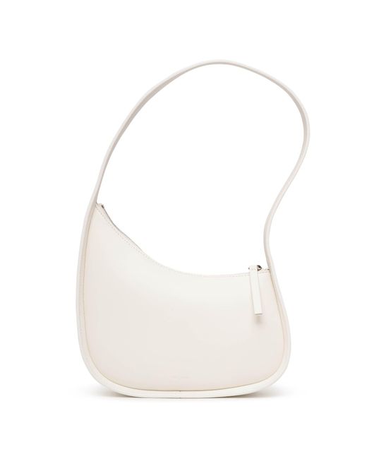 The Row Half Moon Ivory Shoulder Bag in White Lyst