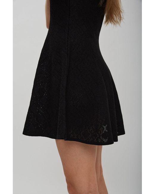 Givenchy Black Polo Collar Short Dress