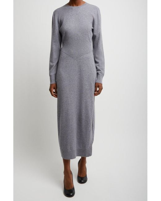 Givenchy Gray Open Back Long Dress