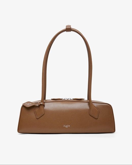 Alaïa White Le Teckel Medium Khaki Green Bag