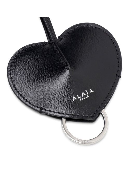 Alaïa Metallic Le Coeur Cloche Black Leather