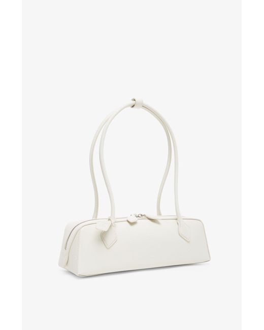 Alaïa White Le Teckel Medium Leather Bag