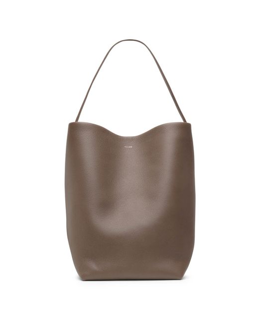 The Row Brown Large N/s Park Elephant Leather Tote Bag