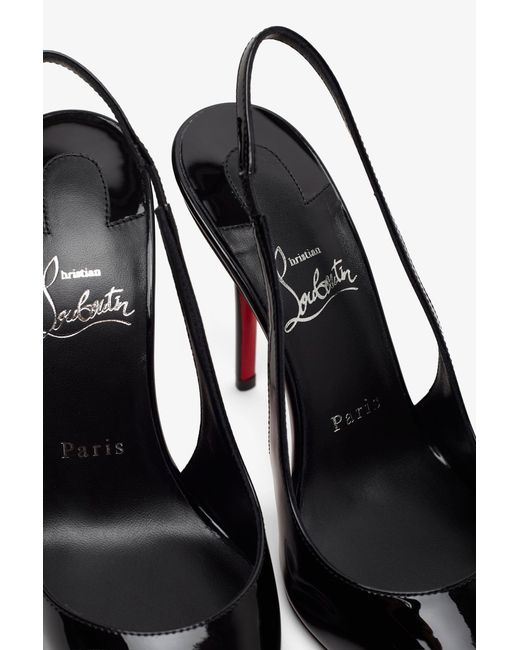 Christian Louboutin White Miss Z 100 Patent Slingback Pumps