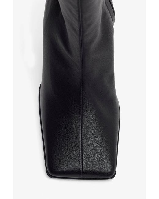 Alaïa Black 90 Leather Ankle Boots